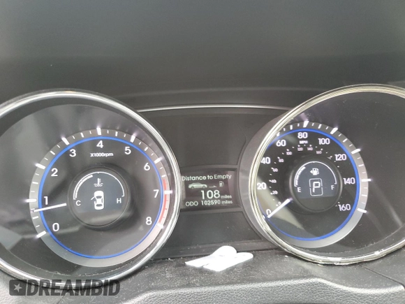 2011 Hyundai Sonata GLS with VIN 5NPEB4AC3BH103371, listed as a Copart auction lot 49257945 with 102,590 mi miles and Salvage Title. Bid and sale history available at carsss.com. Image 9.
