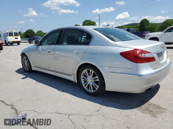 2012 Hyundai Genesis 3.8L z VIN KMHGC4DD0CU151018, wystawiony jako Copart lot #54305525 z przebiegiem 117 987 mil mil oraz Szkoda całkowita • Salvage title. Historia ofert i sprzedaży dostępna na DreamBid. Obrazek 2.
