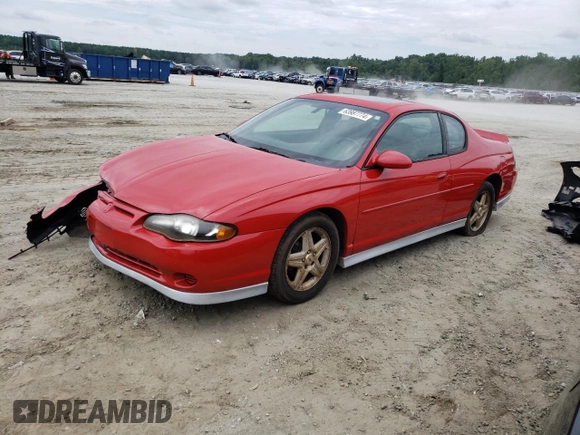 2004 Chevrolet Monte Carlo SS Supercharged with VIN 2G1WZ151849350293, listed as a Copart auction lot 63987774 with 150,373 mi miles and Salvage Title. Bid and sale history available at carsss.com. Image 1.