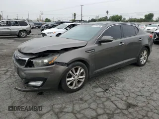 2013 Kia Optima EX with VIN 5XXGN4A78DG107255, listed as a Copart auction lot 61015475 with 168,006 mi miles and Salvage title. Bid and sale history available at DreamBid. Image 1.
