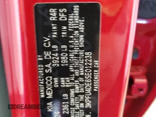2025 Kia K4 EX with VIN 3KPFU4DE6SE012238, listed as a Copart auction lot 44307665 with 18 mi miles and Salvage Title. Bid and sale history available at carsss.com. Image 13.
