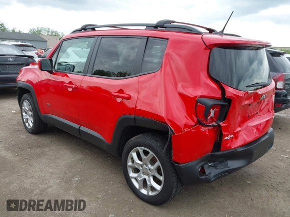 2017 Jeep Renegade Latitude z VIN ZACCJBBB2HPF86999, wystawiony jako IAAI lot #42203107 z przebiegiem 103 348 mil mil oraz . Historia ofert i sprzedaży dostępna na DreamBid. Obrazek 3.