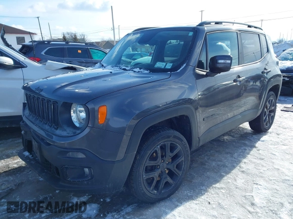 2017 Jeep Renegade Latitude with VIN ZACCJBBBXHPG26584, listed as a IAAI auction lot 41571110 with 75,484 mi miles. Bid and sale history available at carsss.com. Image 17.