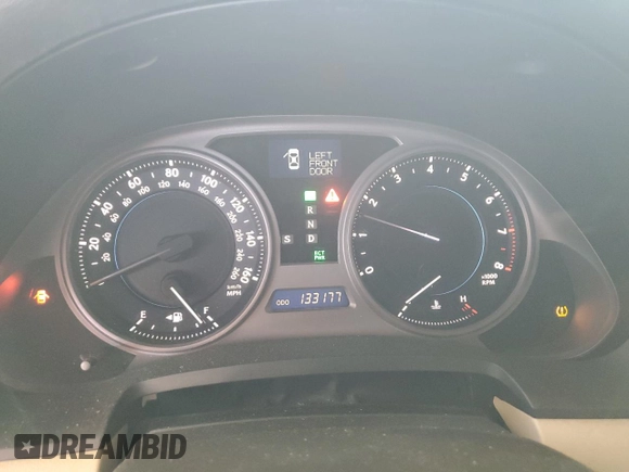 2007 Lexus IS 350 with VIN JTHBE262372012011, listed as a Copart auction lot 63814275 with 133,177 mi miles and Salvage title. Bid and sale history available at DreamBid. Image 9.