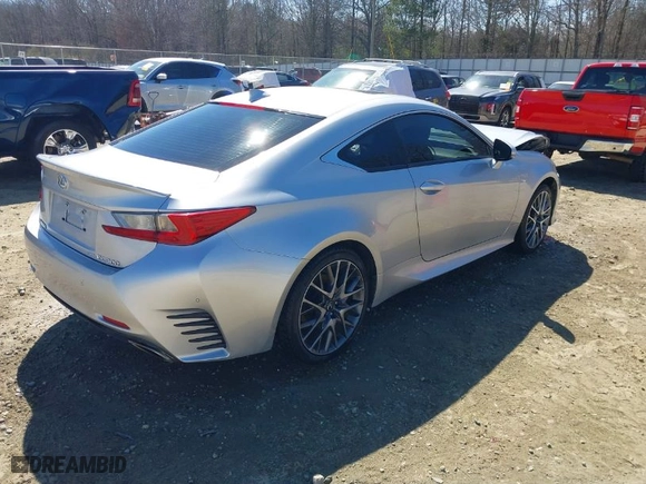 2016 Lexus RC 300 with VIN JTHSM5BC9G5000804, listed as a IAAI auction lot 41692220 with NaN miles. Bid and sale history available at carsss.com. Image 4.