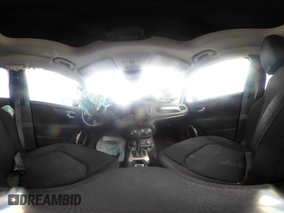 2017 Jeep Renegade Latitude with VIN ZACCJBBB1HPF58787, listed as a IAAI auction lot 41741197 with 93,678 mi miles. Bid and sale history available at carsss.com. Image 18.