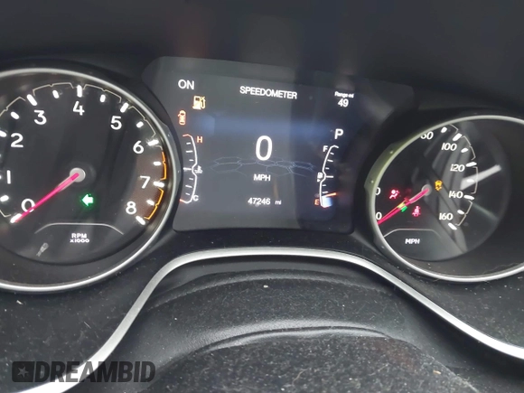 2021 Jeep Compass Altitude with VIN 3C4NJDBB1MT540491, listed as a IAAI auction lot 41966779 with 47,246 mi miles and . Bid and sale history available at DreamBid. Image 7.
