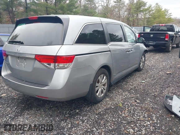 2016 Honda Odyssey EX-L with VIN 5FNRL5H61GB147766, listed as a IAAI auction lot 41822141 with 105,261 mi miles and . Bid and sale history available at DreamBid. Image 4.