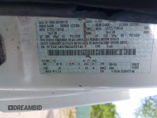 2008 Ford Econoline Cargo Commercial with VIN 1FTNE14W58DA55740, listed as a IAAI auction lot 42117873 with 191,734 mi miles. Bid and sale history available at carsss.com. Image 9.