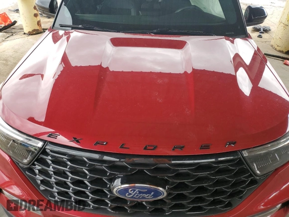 2023 Ford Explorer ST-Line with VIN 1FMSK7KH7PGA50423, listed as a Copart auction lot 73423344 with 25,136 mi miles and Salvage Title. Bid and sale history available at carsss.com. Image 11.