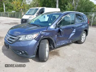 2014 Honda CR-V EX-L with VIN 5J6RM4H70EL047209, listed as a IAAI auction lot 42115691 with 46,587 mi miles and . Bid and sale history available at carsss.com. Image 2.