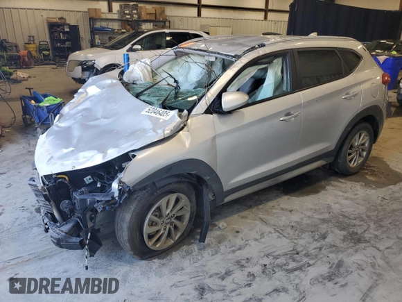 2018 Hyundai Tucson SEL with VIN KM8J3CA49JU693400, listed as a Copart auction lot 52046405 with Not provided miles and Salvage title. Bid and sale history available at DreamBid. Image 1.