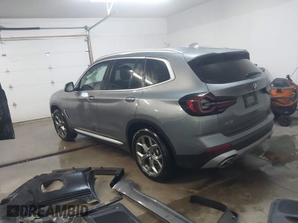 2023 BMW X3 xDrive30i with VIN 5UX53DP05P9R31110, listed as a IAAI auction lot 41663374 with 21,248 mi miles and . Bid and sale history available at DreamBid. Image 3.