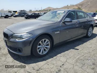 2016 BMW 5 Series 528i with VIN WBA5A5C5XGG347843, listed as a Copart auction lot 62153735 with 167,952 mi miles and Clean title. Bid and sale history available at DreamBid. Image 1.