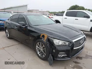 2014 Infiniti Q50 with VIN JN1BV7AP5EM674324, listed as a IAAI auction lot 39309092 with 112,779 mi miles. Bid and sale history available at carsss.com. Image 1.