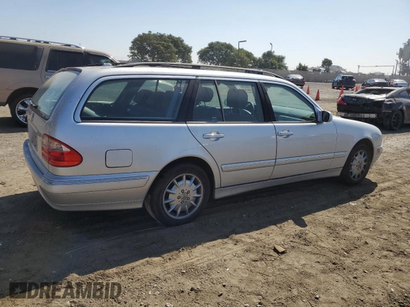 2001 Mercedes-Benz E-Class with VIN WDBJH65J01B276815, listed as a Copart auction lot 75748694 with 208,827 mi miles and Clean Title. Bid and sale history available at carsss.com. Image 3.