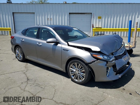 2017 Kia Optima SX Limited with VIN 5XXGV4L26HG138933, listed as a Copart auction lot 55078945 with 53,175 mi miles and Salvage title. Bid and sale history available at DreamBid. Image 4.