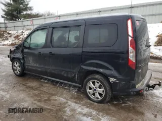 2015 Ford Transit Connect Wagon Titanium with VIN NM0GE9G76F1219343, listed as a Copart auction lot 43380065 with 0 mi miles and Clean Title. Bid and sale history available at carsss.com. Image 2.