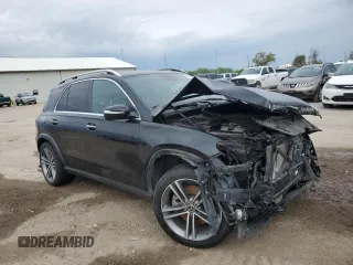 2021 Mercedes-Benz GLE 450 with VIN 4JGFB5KB4MA489157, listed as a Copart auction lot 55147755 with 61,145 mi miles and Salvage title. Bid and sale history available at DreamBid. Image 4.