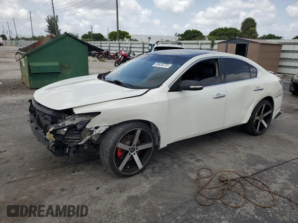 2014 Nissan Maxima S z VIN 1N4AA5AP3EC497714, wystawiony jako Copart lot #58436725 z przebiegiem 125 398 mil mil oraz Szkoda całkowita • Salvage title. Historia ofert i sprzedaży dostępna na DreamBid. Obrazek 1.