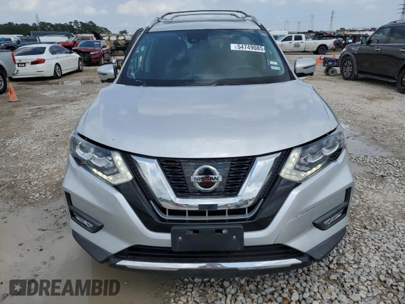 2017 Nissan Rogue S with VIN 5N1AT2MT2HC861133, listed as a Copart auction lot 54749085 with 86,705 mi miles and Salvage title. Bid and sale history available at DreamBid. Image 5.