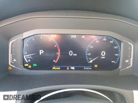 2021 Volkswagen Atlas SEL with VIN 1V2SE2CAXMC235406, listed as a Copart auction lot 80754164 with 31,527 mi miles and Salvage title. Bid and sale history available at DreamBid. Image 9.