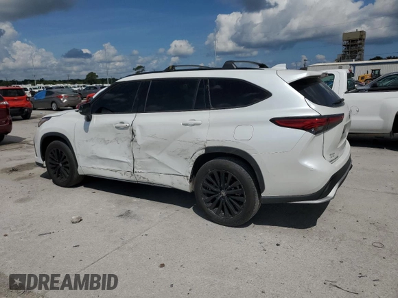 2023 Toyota Highlander L with VIN 5TDKDRAH0PS021783, listed as a Copart auction lot 58024745 with 61,752 mi miles and Salvage title. Bid and sale history available at DreamBid. Image 2.