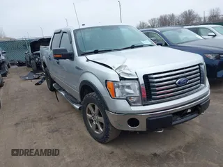 2011 Ford F-150 XLT with VIN 1FTFW1ET1BFC26629, listed as a IAAI auction lot 41748297 with 187,329 mi miles. Bid and sale history available at carsss.com. Image 1.