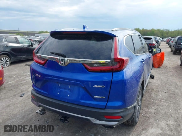 2022 Honda CR-V Touring z VIN 7FARW2H91NE004060, wystawiony jako IAAI lot #42167831 z przebiegiem Nie podano mil oraz . Historia ofert i sprzedaży dostępna na DreamBid. Obrazek 4.