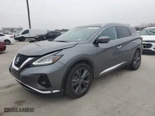 2020 Nissan Murano Platinum with VIN 5N1AZ2DS5LN165983, listed as a Copart auction lot 43729475 with 61,104 mi miles and Clean Title. Bid and sale history available at carsss.com. Image 1.
