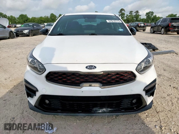 2021 Kia Forte GT-Line with VIN 3KPF34AD3ME366221, listed as a Copart auction lot 57614775 with 45,738 mi miles and Clean title. Bid and sale history available at DreamBid. Image 5.