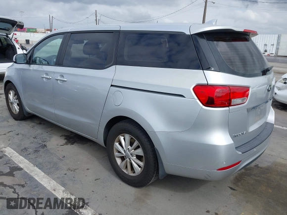 2015 Kia Sedona L with VIN KNDMA5C16F6027418, listed as a IAAI auction lot 42129259 with 78,097 mi miles. Bid and sale history available at carsss.com. Image 3.