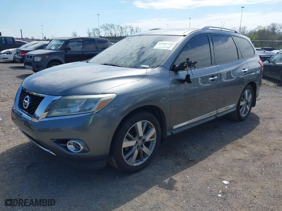 2016 Nissan Pathfinder S with VIN 5N1AR2MN1GC614748, listed as a IAAI auction lot 41903438 with 93,710 mi miles. Bid and sale history available at carsss.com. Image 2.