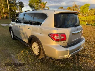 2018 Nissan Armada SV with VIN JN8AY2NC7J9551314, listed as a Copart auction lot 46188475 with 134,633 mi miles and Clean Title. Bid and sale history available at carsss.com. Image 3.