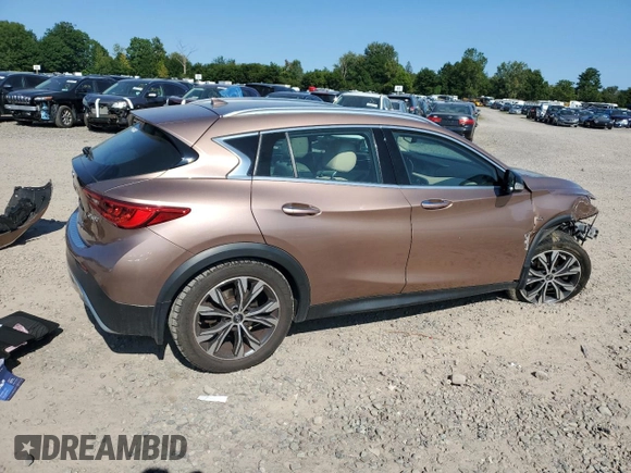 2017 Infiniti QX30 Luxury with VIN SJKCH5CR3HA017228, listed as a Copart auction lot 69993244 with 89,014 mi miles and Salvage Title. Bid and sale history available at carsss.com. Image 3.