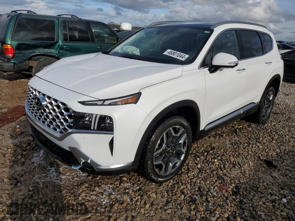 2021 Hyundai Santa Fe Hybrid Limited with VIN KM8S5DA19MU006558, listed as a Copart auction lot 46801044 with 28,659 mi miles. Bid and sale history available at carsss.com. Image 1.