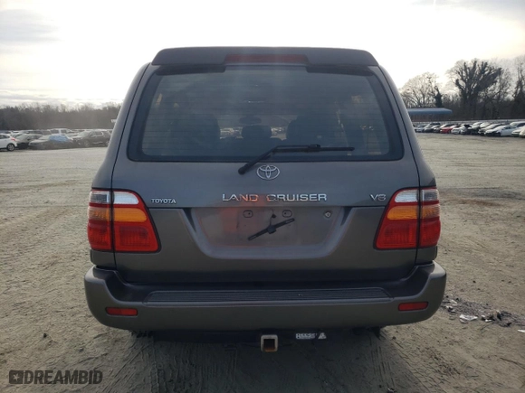 2000 Toyota Land Cruiser with VIN JT3HT05J3Y0088425, listed as a Copart auction lot 41387034 with 243,408 mi miles and Salvage Title. Bid and sale history available at carsss.com. Image 6.