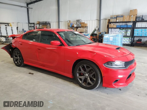 2019 Dodge Charger R/T with VIN 2C3CDXCT5KH575424, listed as a Copart auction lot 51087235 with 53,839 mi miles and Clean Title. Bid and sale history available at DreamBid. Image 4.