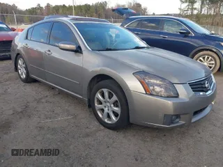 2007 Nissan Maxima 3.5 SE with VIN 1N4BA41E77C866400, listed as a IAAI auction lot 41710836 with 183,604 mi miles. Bid and sale history available at carsss.com. Image 1.