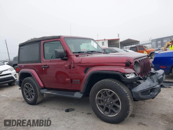 2021 Jeep Wrangler Sport S with VIN 1C4GJXAN8MW700480, listed as a IAAI auction lot 41149300 with 41,433 mi miles and . Bid and sale history available at DreamBid. Image 13.