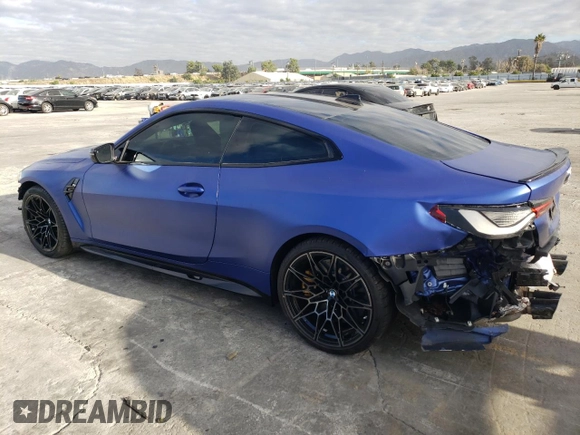 2022 BMW M4 Competition xDrive with VIN WBS43AZ07NCH86849, listed as a Copart auction lot 77731963 with 12,870 mi miles. Bid and sale history available at carsss.com. Image 2.