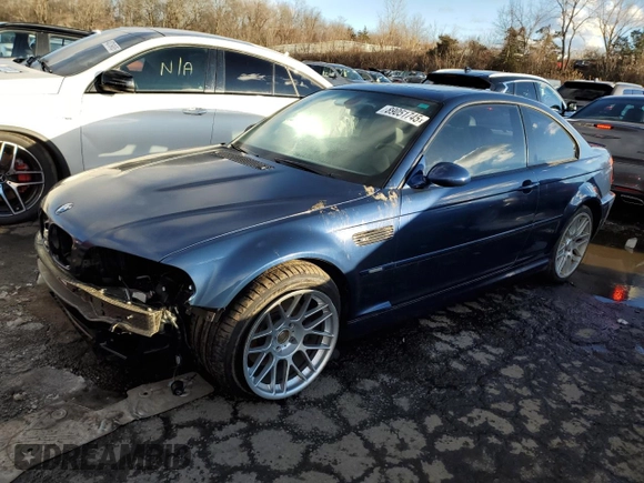 2005 BMW 3 Series M3 with VIN WBSBL93425PN63240, listed as a Copart auction lot 89051745 with 117,134 mi miles and Salvage Title. Bid and sale history available at carsss.com. Image 1.