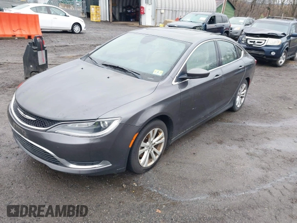 2015 Chrysler 200 Limited with VIN 1C3CCCAB0FN539398, listed as a IAAI auction lot 41981072 with 245,314 mi miles and . Bid and sale history available at DreamBid. Image 2.