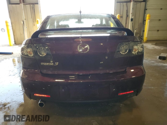 2007 Mazda 3 S Touring with VIN JM1BK324471701200, listed as a Copart auction lot 49267535 with 108,729 mi miles and Salvage Title. Bid and sale history available at DreamBid. Image 6.
