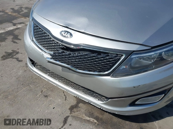 2014 Kia Optima LX with VIN KNAGM4A72E5449984, listed as a IAAI auction lot 41856778 with 1 mi miles. Bid and sale history available at carsss.com. Image 6.