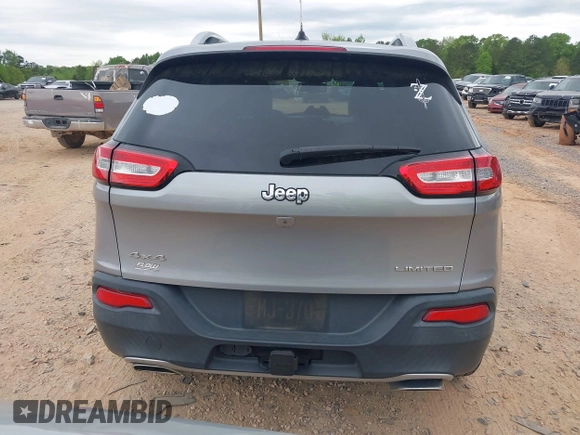 2015 Jeep Cherokee Limited with VIN 1C4PJMDS3FW706058, listed as a IAAI auction lot 41951302 with 163,404 mi miles. Bid and sale history available at carsss.com. Image 16.