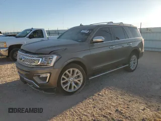 2019 Ford Expedition Platinum with VIN 1FMJU1MT7KEA30701, listed as a Copart auction lot 46797185 with 46,741 mi miles and Salvage Title. Bid and sale history available at carsss.com. Image 1.
