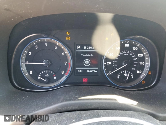 2019 Hyundai Kona Limited with VIN KM8K3CA50KU387412, listed as a Copart auction lot 50566095 with 124,779 mi miles and Salvage Title. Bid and sale history available at carsss.com. Image 9.