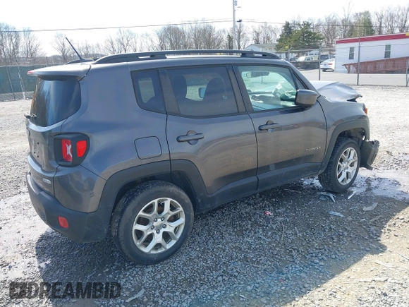 2017 Jeep Renegade Latitude with VIN ZACCJBBB3HPF61108, listed as a IAAI auction lot 39055699 with 181,598 mi miles and . Bid and sale history available at DreamBid. Image 4.