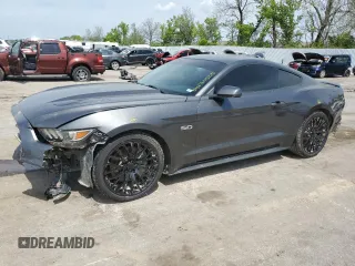 2016 Ford Mustang GT z VIN 1FA6P8CF8G5321372, wystawiony jako Copart lot #54230525 z przebiegiem 49 033 mil mil oraz Szkoda całkowita • Salvage title. Historia ofert i sprzedaży dostępna na DreamBid. Obrazek 1.
